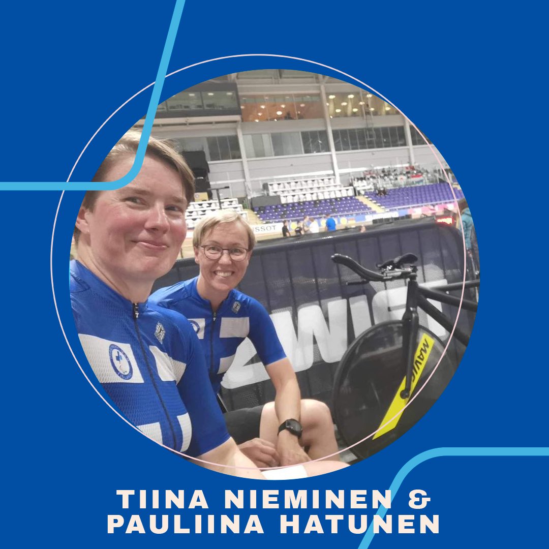 FinnParalympic's tweet photo. Tandempyöräilykaksikko Pauliina Hatunen ja Tiina Nieminen ovat parhaillaan Glasgow'ssa parapyöräilyn rata-ajon MM-kilpailuissa. Avauspäivänä Pursuit-kisan alkukilpailussa he sijoittuivat 13:nneksi. Tsemppiä seuraaville päiville 💪

#paraurheilu #pyöräily @pyoraily @NKLry https://t.co/MvbgqeYjJX