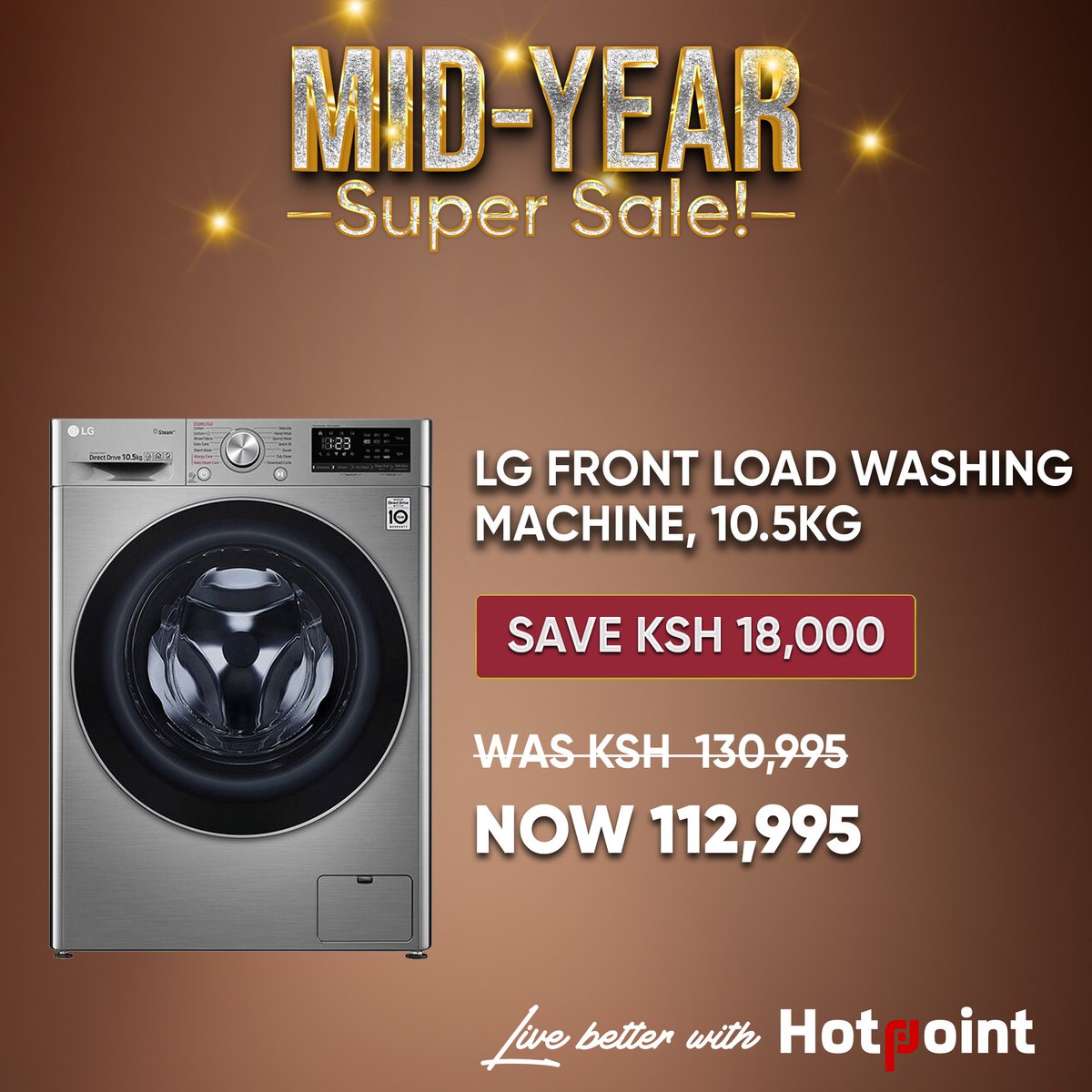 YayacentreKE's tweet image. Get your hands on the most fantastic deals this season with LG Mid-Year Supersale! Hotpoint Appliances Kenya discounted prices will leave your home stylish, and your wallet happy. Shop🛒online here👉 bit.ly/3JWqmQ8 or at our @hotpointkenya retail outlet
#smartappliances