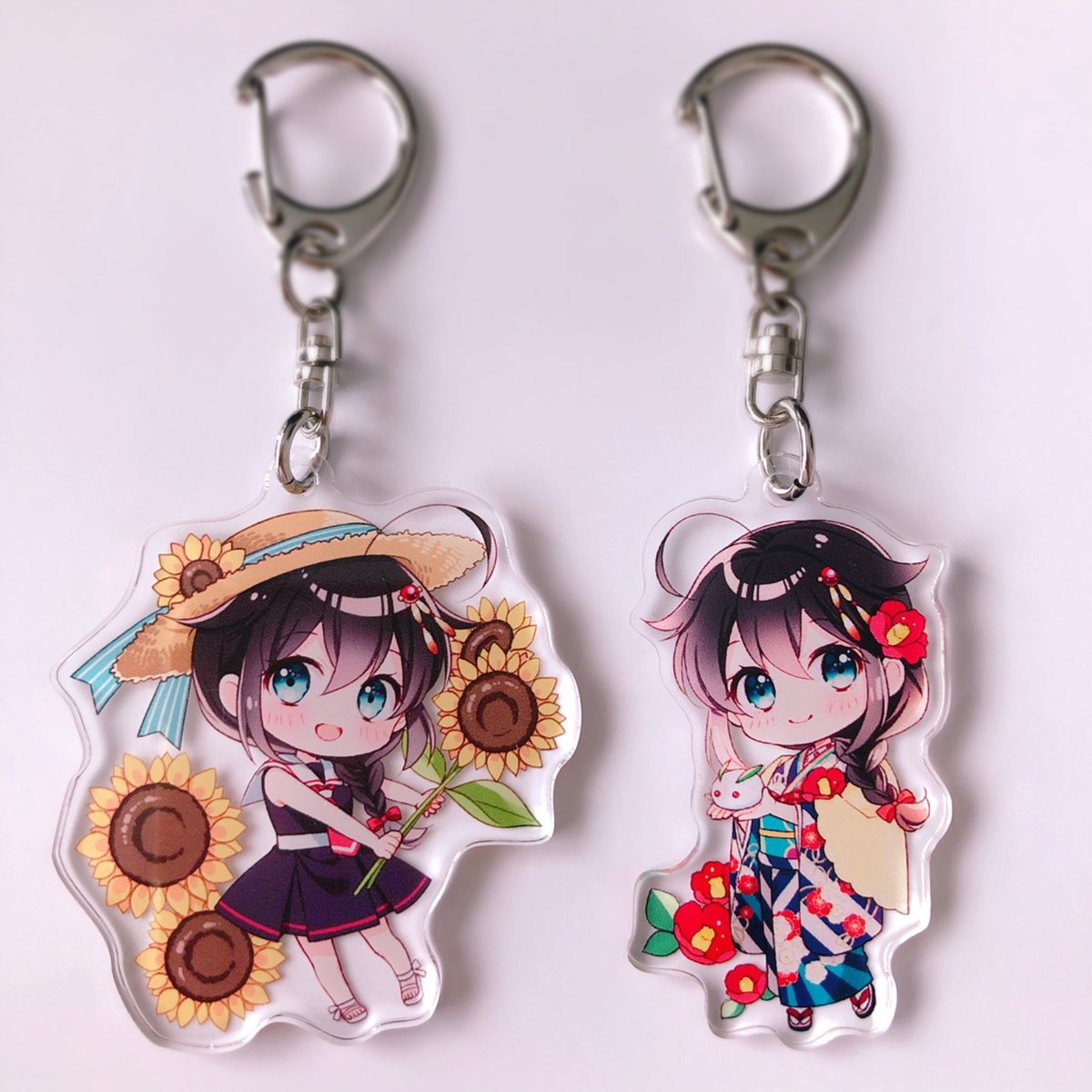 時雨(艦これ) 「前回前々回の冬と夏のアクキーと並べたい 」|naotoのイラスト