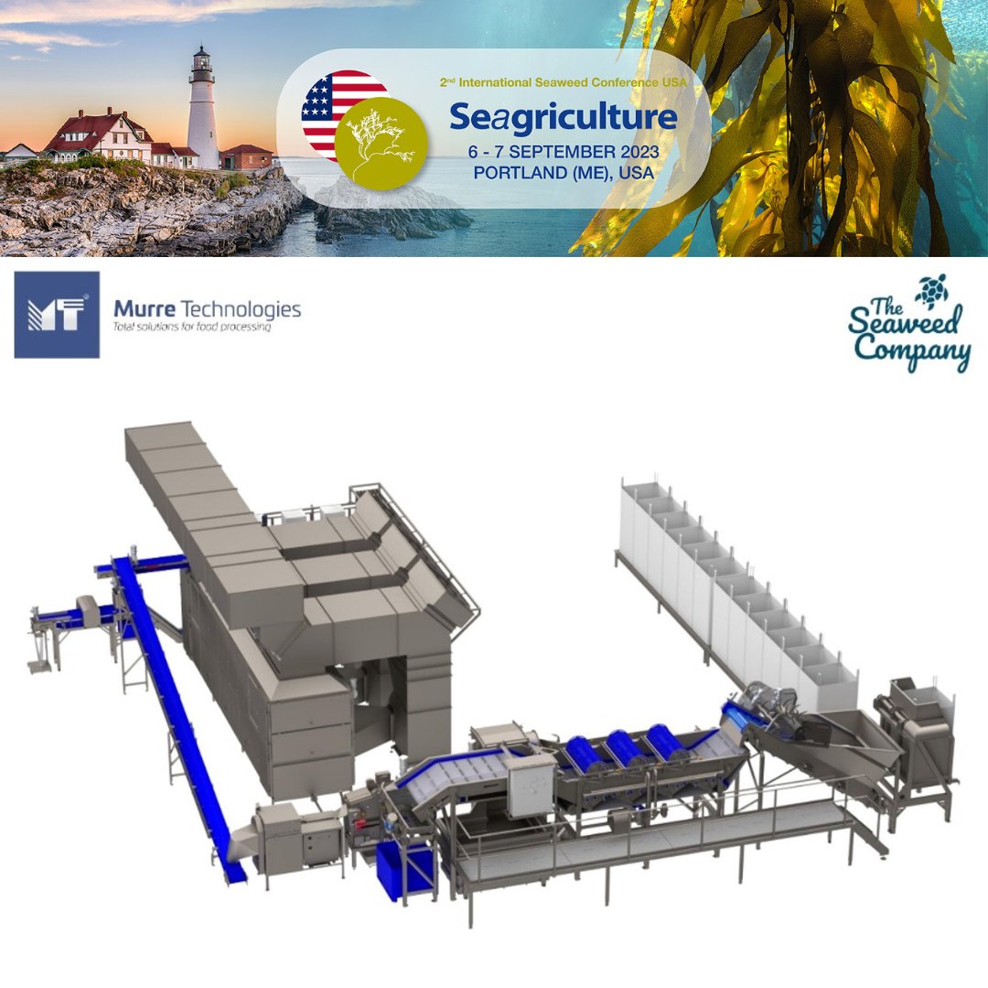 Murre Technologies, A Silver Sponsor of #SEAGRI23USA, is nowadays highly involved in the #seaweed processing business. They are so proud to announce they have successfully delivered a complete seaweed processing line to @TheSeaweedCo. 

murre.nl