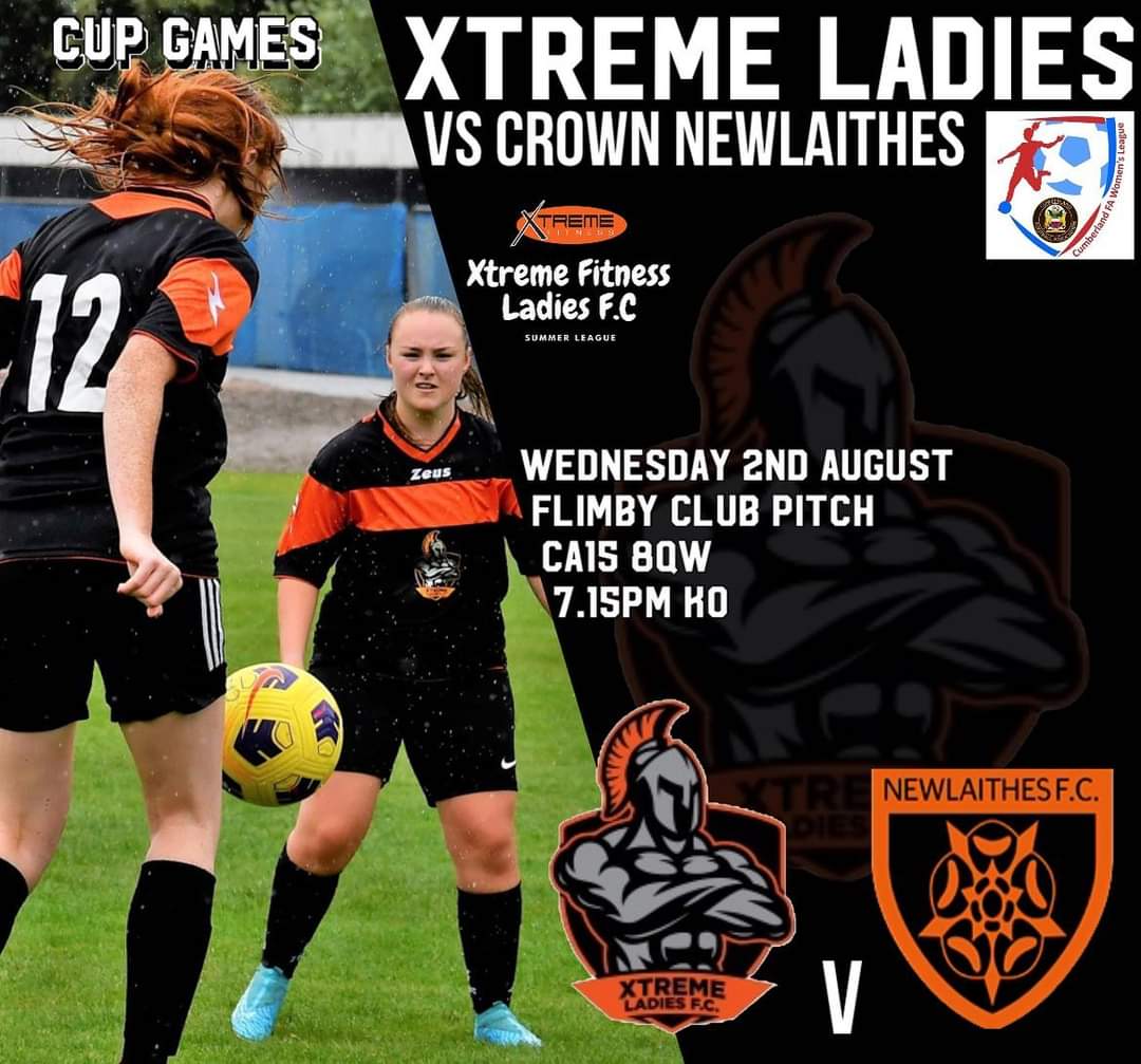Tonight's Game:
@XtremeLadies v @NwlthsLadies 
Venue: Flimby Club Pitch.
Kick Off: 7.15pm
@CumberlandFA League Cup Group Stage.
@NLCumbria 
Proper Football.
#grassrootsfootball
#RefsLife