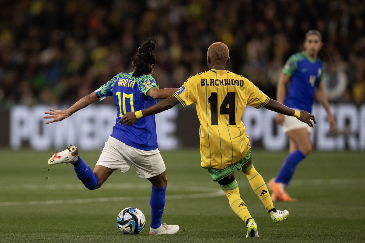 futebol_info's tweet photo. Fim de jogo | 🇯🇲 Jamaica 0x0 Brasil 🇧🇷

A Seleção Brasileira está eliminada da Copa do Mundo feminina na fase de grupos.

📸 Thais Magalhães/CBF https://t.co/jd9aw5lNom