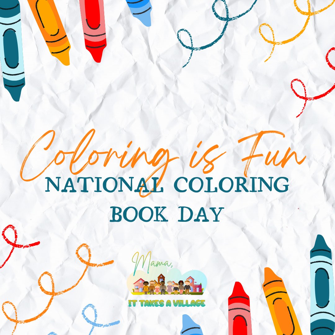maittakesavllg's tweet image. 🎉 Happy National Coloring Book Day! 🖍️🎨 Coloring is not just fun, it's a fantastic way to calm kids and ignite their creativity. Swipe to get your free coloring page from "Mama It Takes A Village”🌈 #NationalColoringBookDay #ColorYourWorld #FreeColoringPage #MamaItTakesAVillage