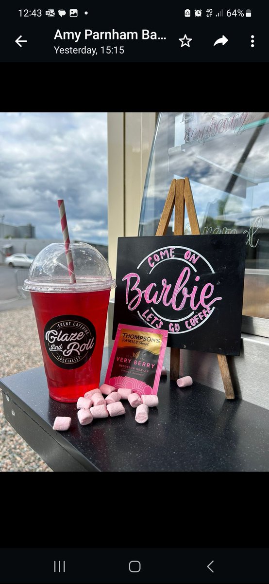 Come on Barbie lets go, party !💕

Follow the Barbie trend with our
Very Berry Iced Tea 🧃💕

We also have other Iced Teas available. 💕

#BarbieMovie #barbietrend
#pinkladies #thompsonstea
#glazeandroll