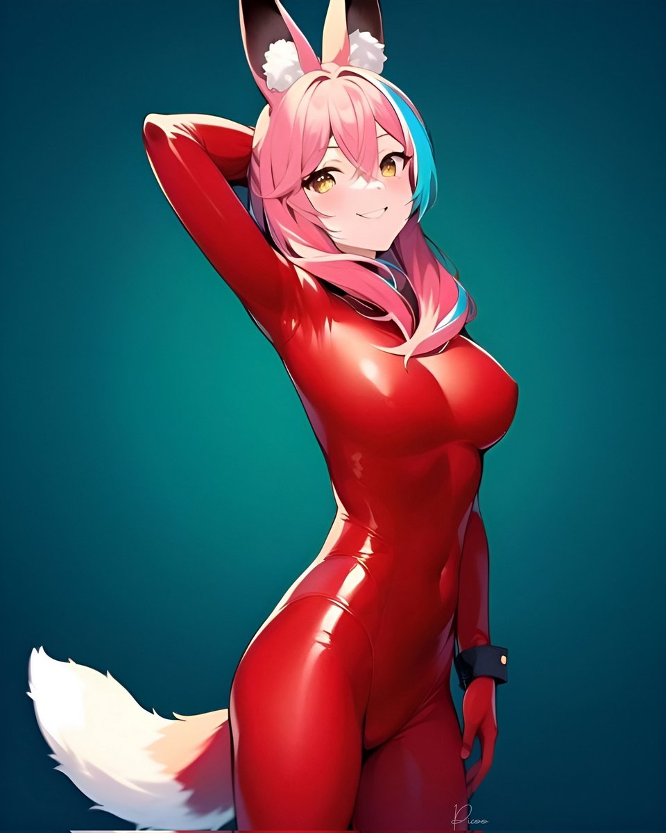 Picoo01's tweet photo. Kawaii fox girl 😻

#anime #latex #rubber #foxgirl #kemono #furry #furryart #Yiff #kigurumi #Tails #fox #kawaii https://t.co/ZRVyjqhu7F