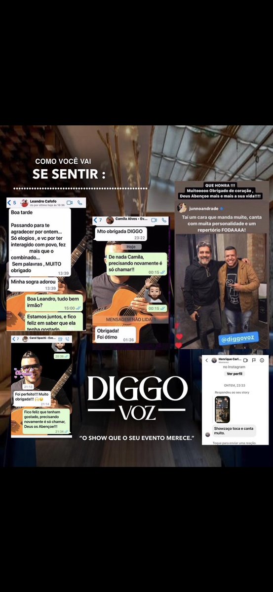 Diggovoz's tweet photo. “O Show que o seu Evento Merece.”

#TheVoiceKids #DiggoVoz #OShowqueoseuEventoMerece
#SpiderManDay #NationalGirlfriendday #Beckysangels #breastfeeding #BoycottCostaCoffee #coup #earthquake #BRASIL #Temblor #vunzigewoensdag https://t.co/L2GT0IyZtV