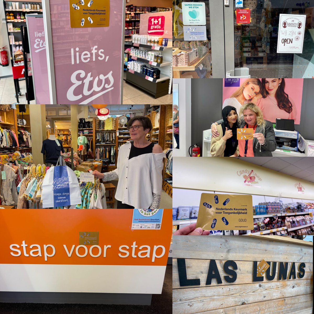 Ongehinderd (@ongehinderd) on Twitter photo Vakantie? Bezoek dan <a href="/Gem_Amersfoort/">Gemeente Amersfoort</a> eens als gezellige winkelstad! Voor de MKB Toegankelijke Route hebben we hier vele winkels en horecalocaties getoetst en afgelopen week weer een aantal keurmerken mogen uitreiken. #MKBToegankelijkeRoute #Winkelen #Amersfoort Vakantie? Bezoek dan <a href="/Gem_Amersfoort/">Gemeente Amersfoort</a> eens als gezellige winkelstad! Voor de MKB Toegankelijke Route hebben we hier vele winkels en horecalocaties getoetst en afgelopen week weer een aantal keurmerken mogen uitreiken. #MKBToegankelijkeRoute #Winkelen #Amersfoort