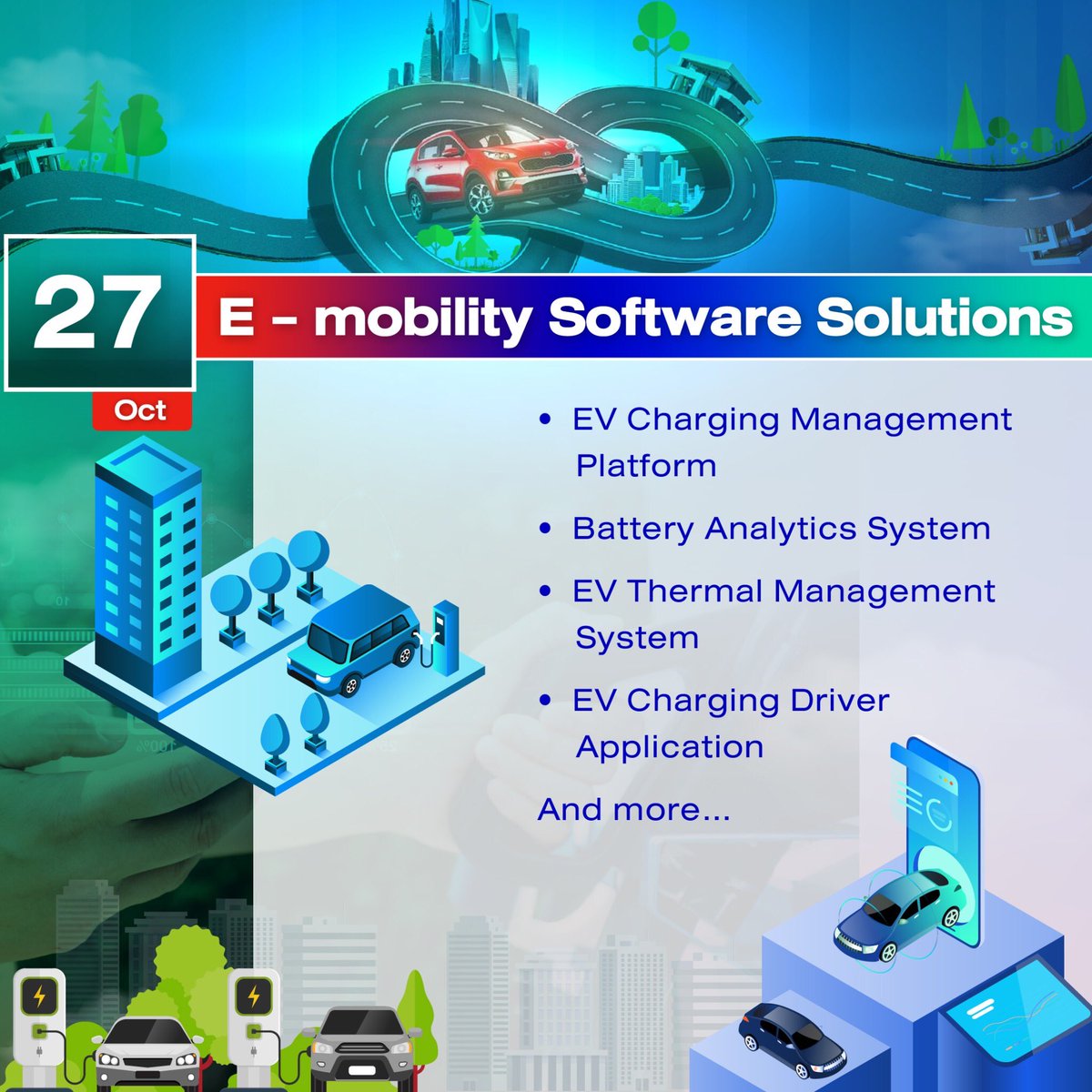 TIS2023TH's tweet image. 🚀 Get ready for the #TechInvestmentShow2023: Emerging Mobility &amp;amp; Climate Tech Solutions! A 4-day event from October 26th to 29th, 2023, with exciting themes each day.

Let&apos;s sneak a peek at what&apos;s happening on the second day! 👀

#EVsoftware #Emobility #EVcharging