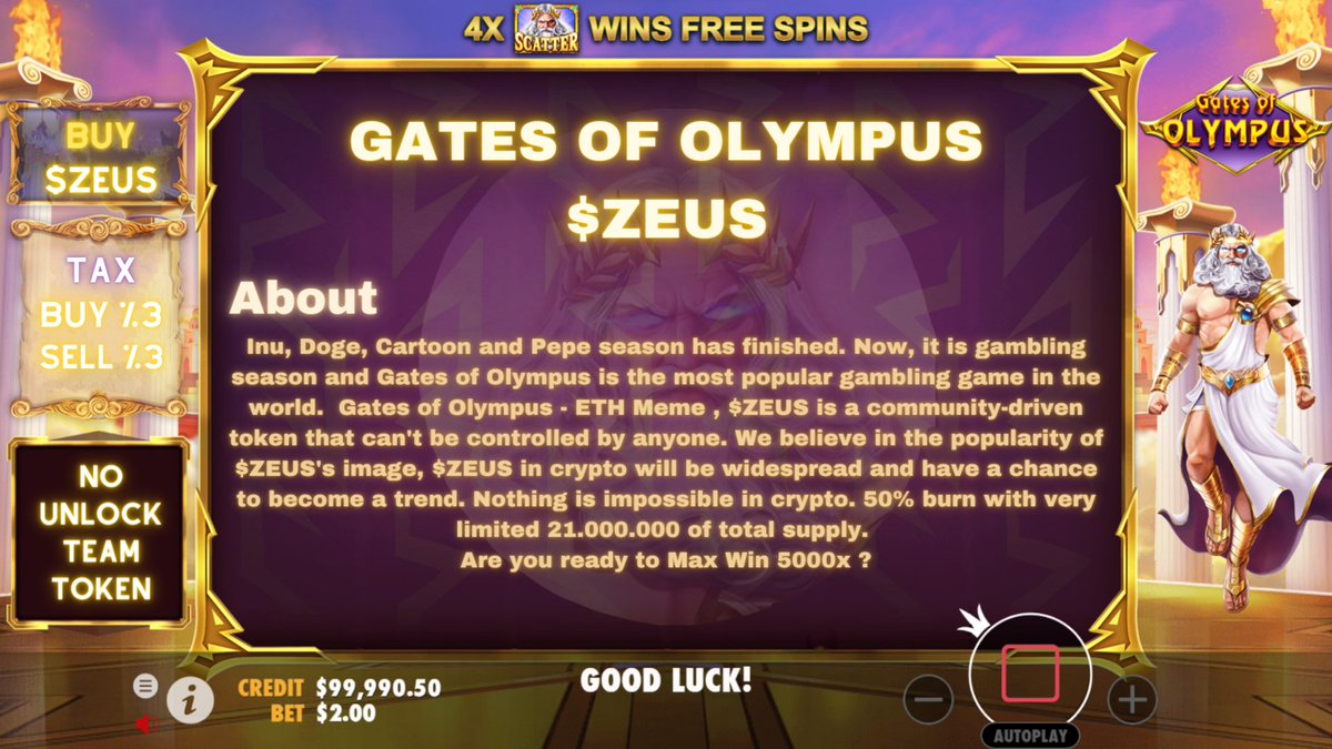 LAUNCH COMING SOON!

All tokens are added to liquidity and locked. There will be no tokens and team wallets in the open.

TAX is set to 3% and will be used as feed marketing.

CA : 0xD5eCbD661c24FC5D744867C5A797ED51E6724eBb

#ETH #BNB #BTC #Crypto