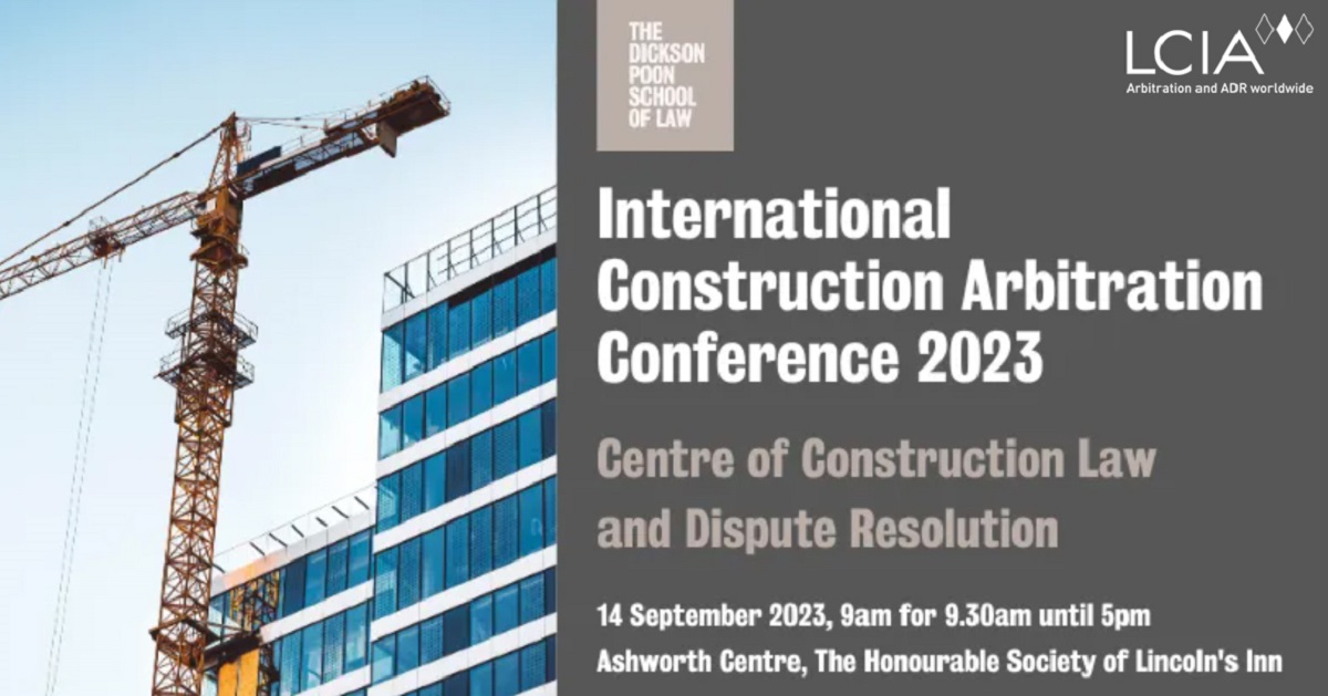 LCIA (@lcianews) on Twitter photo Join #LCIA Deputy Director General, Jamie Harrison, at the <a href="/KCL_Law/">The Dickson Poon School of Law</a> International Construction Arbitration Conference 2023 on 14 September.
The conference will be followed by networking drinks which the LCIA is delighted to sponsor.
Register here: rb.gy/137am Join #LCIA Deputy Director General, Jamie Harrison, at the <a href="/KCL_Law/">The Dickson Poon School of Law</a> International Construction Arbitration Conference 2023 on 14 September.
The conference will be followed by networking drinks which the LCIA is delighted to sponsor.
Register here: rb.gy/137am