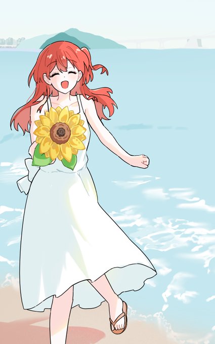 「sundress sunflower」 illustration images(Latest)