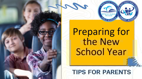 Parents it's time to prepare for the new school year. Watch this short video from <a href="/ParentAcadMiami/">M-DCPS Parent Academy / Family Engagement</a> with valuable tips and information:
English -  eduvision.tv/l?egDmetL
Spanish - eduvision.tv/l?egDmeOR
Creole - eduvision.tv/l?egDmeOL