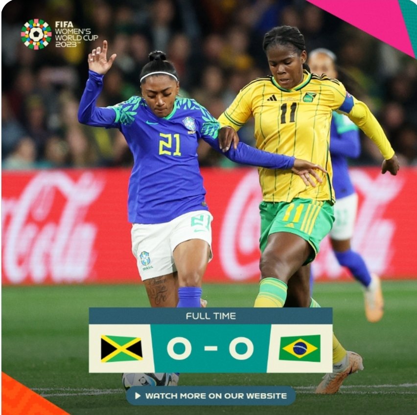 ESTO ES HISTORIA!

BRASIL ELIMINADA DEL MUNDIAL FEMENINO

#FIFAWomensWorldCup #MundialFemenino #MundialFemenino2023
