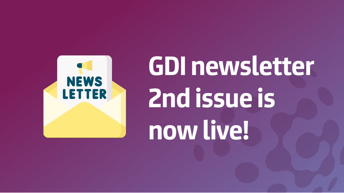 GDI_EUproject (@gdi_euproject) on Twitter photo 📬 The second issue of GDI newsletter is out!
Check our newsletter to find out more on:
🔵 #GDIStarterKit 🔵 GDI poster at <a href="/eshgsociety/">European Society of Human Genetics (ESHG)</a> 2023 🔵 #GenomeofEurope
And more 👉 preview.mailerlite.com/l9u3d4a5i4
🙌 Subscribe now if you haven't: subscribepage.com/gdi_euproject
#1MGenomes 📬 The second issue of GDI newsletter is out!
Check our newsletter to find out more on:
🔵 #GDIStarterKit 🔵 GDI poster at <a href="/eshgsociety/">European Society of Human Genetics (ESHG)</a> 2023 🔵 #GenomeofEurope
And more 👉 preview.mailerlite.com/l9u3d4a5i4
🙌 Subscribe now if you haven't: subscribepage.com/gdi_euproject
#1MGenomes