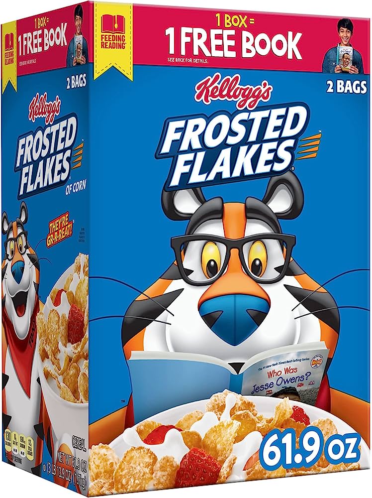 Frosted Flakes Kellogg's Cereal, 61.9 oz