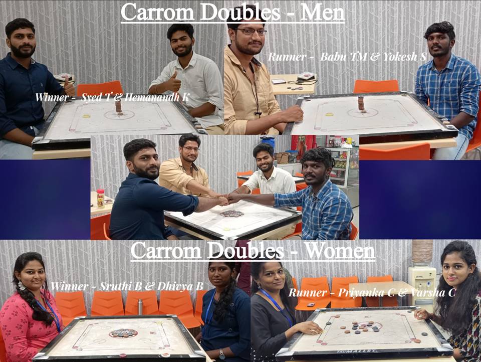SecureKloudTech's tweet image. Celebrating Team Spirit!

Hats off to our HR team for organizing the thrilling Chess and Carrom Tournament in February! Today, we proudly announce the winners and runners-up. Thank you, participants, for making it a memorable event.
  
#EmployeeEngagement #SecureKloudTechnologies