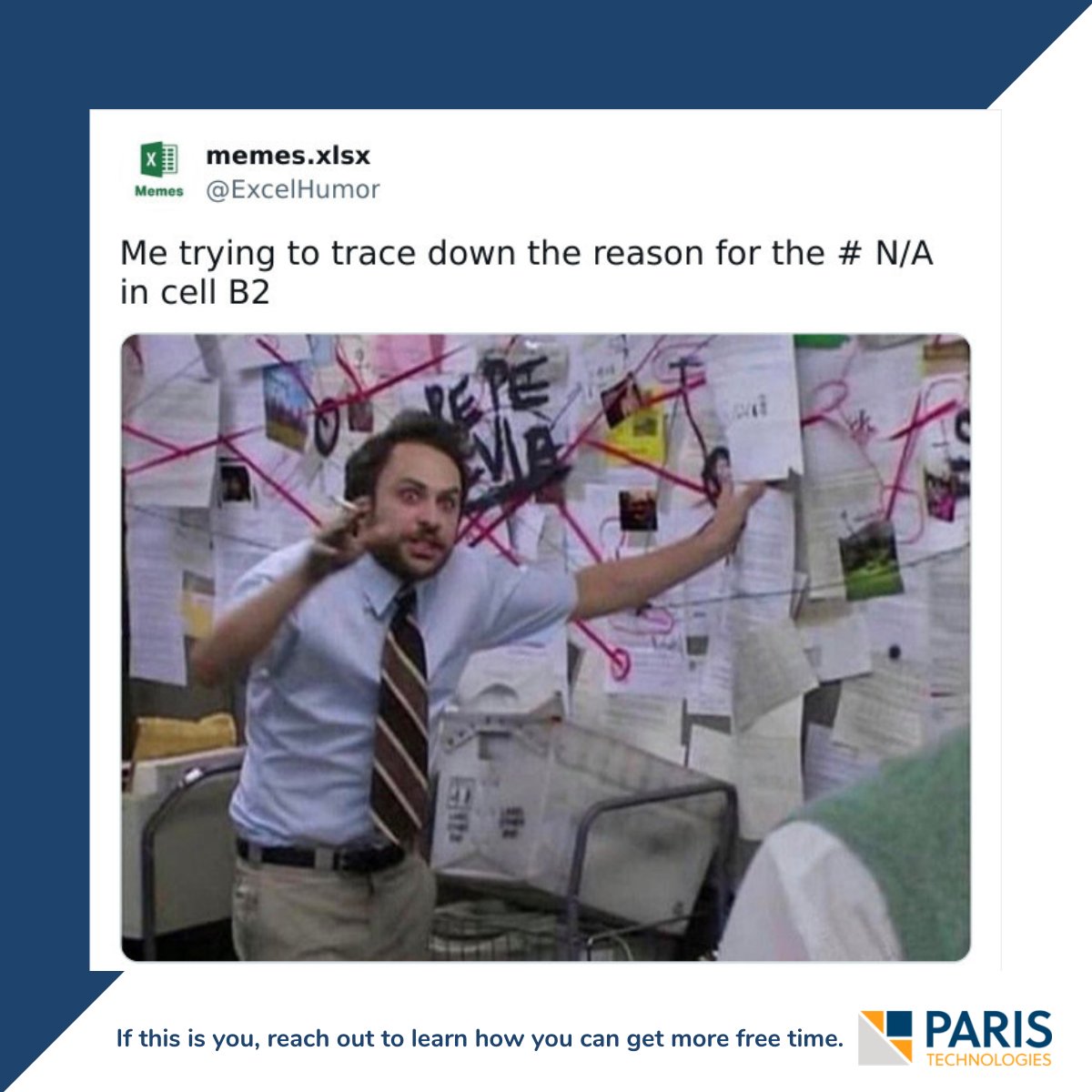 PARIS_Tech's tweet photo. Interested in how PowerExcel can restore order to your financial universe? Contact us and let's chat about it. 

👉 https://t.co/OELpRGhadQ

#excelhell #excelhumour #excelmeme#financialmodeling #fpanda #spreadsheet#reportingtools #PowerExcel #fintech #databaseengine https://t.co/8OXXW6Du6a