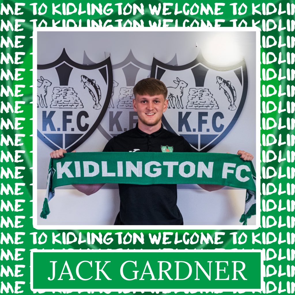 𝐆𝐚𝐫𝐝𝐧𝐞𝐫 𝐣𝐨𝐢𝐧𝐬 𝐭𝐡𝐞 𝐆𝐫𝐞𝐞𝐧𝐬!

Welcome to Kiddy, Jack 👊

👉 kidlingtonfootballclub.com/news/gardner-i…

#COYG #KFC 💚
