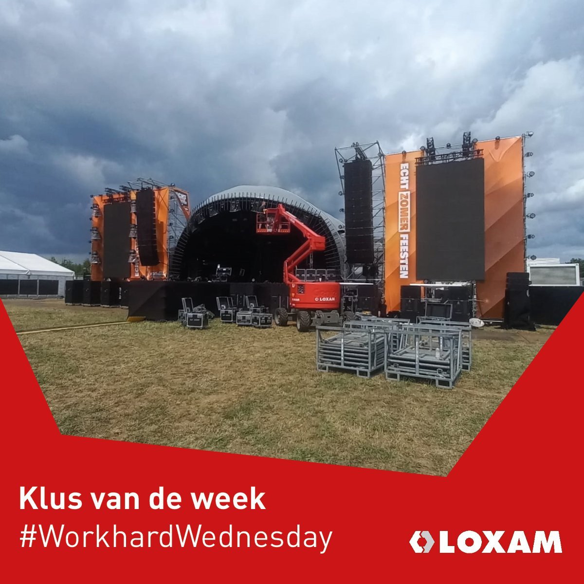 Klus van de week 🎉
Loxam Nederland leverde onlangs materieel voor de op- en afbouw van de geweldige Echt Zomer Feesten! 
Als leverancier in de evenementenbranche hebben we alles wat je nodig hebt voor een spectaculair evenement. 
Ontdek ons aanbod hier: bit.ly/456c73x