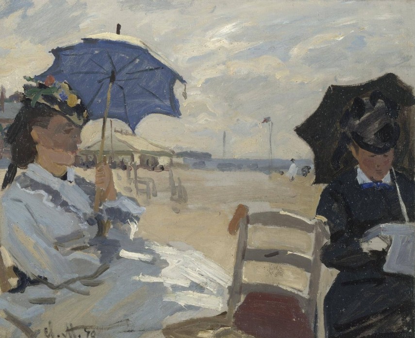 @CristianoVenez1 @MagdalenaSal1 @StephanBeyer4 @GiovannaAlessi8 Claude Monet, The Beach at Trouville, 1870