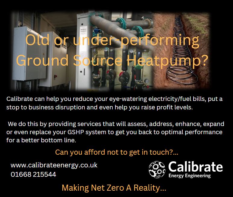 We offer re-works services for under-performing ground source heat pumps that will get them back to optimal performance.

For more information, get in touch on 01668 215544 or visit bit.ly/3iubSsz  

#calibrateenergy