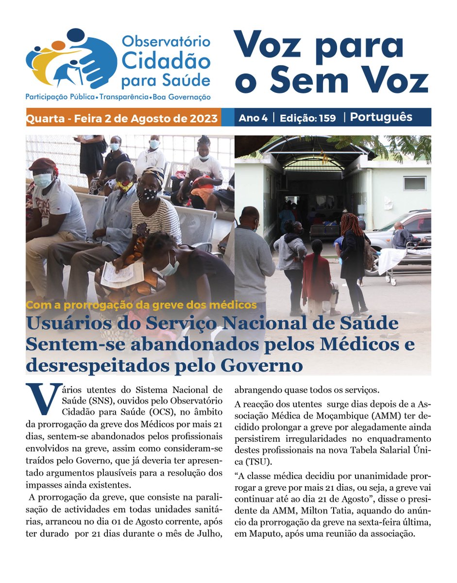 DoObservatorio's tweet photo. #Com a #Prorrogação da #Greve : #Usuários do #Serviço #Nacional de #Saúde #Sentem-se #Abandonados pelos #Médicos e #Desrespeitados pelo #Governo
Leia a reportagem na íntegra em: https://t.co/GT7DnTZfe2
Versão na língua inglesa: https://t.co/4gVWTti17l https://t.co/NVsIBTml5y