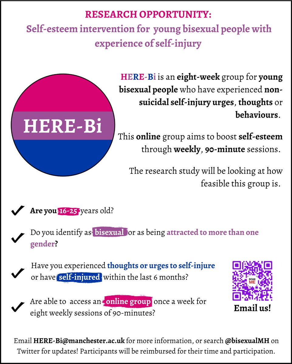 Bisexual Mental Health Research - UoM tweet media