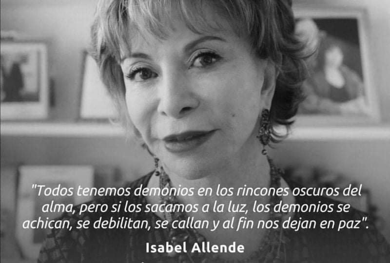 En recuerdo de #IsabelAllende, que hoy celebra su aniversario. Felices 81 años.