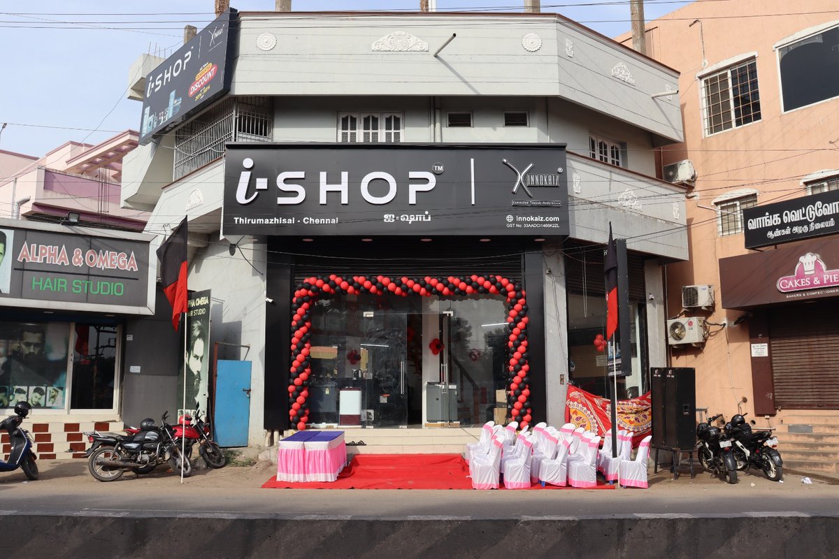 innokaiz_india's tweet photo. i-SHOP Home Appliances 3rd Showroom Grandly Inaugurated &amp; Ribbon-Cut 🎀 #Thirumazhisai by Honorable Member of legislative Assembly Poonamallee Thiru. @office_krishna sir 🙏💐💐🥀🌷🪷and many familiar politicians. https://t.co/3PUBLJNLqu