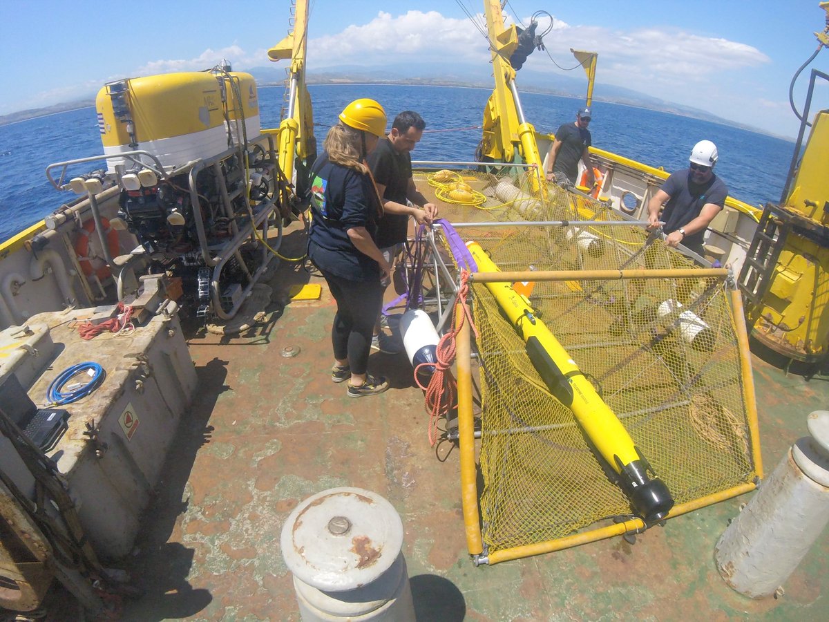 HcmrInOcean's tweet photo. As part of ERODOTO - #Eurofleets program, the R/V #AEGAEO was found in the #Calabria region in Italy and more specifically in the Gulf of #Squillace. The purpose of the trip was the detailed mapping of the underwater canyons of the area. #InstituteofOceanography #HCMR #Eurofleets https://t.co/LsPGaAfF4H