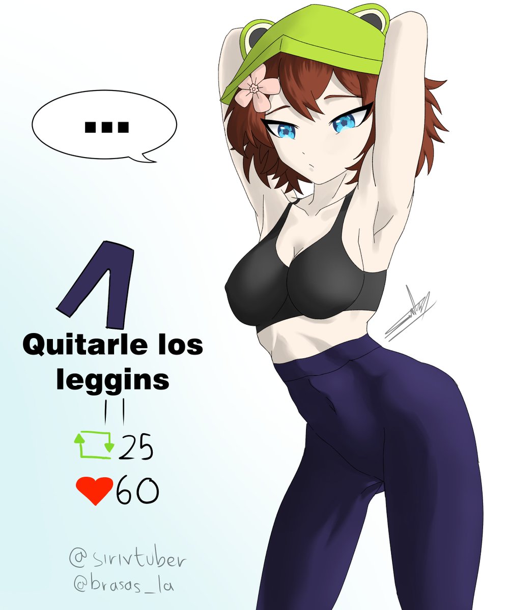 brasas_la's tweet photo. Bueno, veo que el primer dibujo de @sirivtuber  recibió mucho apoyo, así que aquí viene el segundo #SiriFanArt #SiriVT , continua el stripgame. 

(subí un poco más la apuesta a ver si lo consiguen... 👉👈) https://t.co/ankA2p9NxV