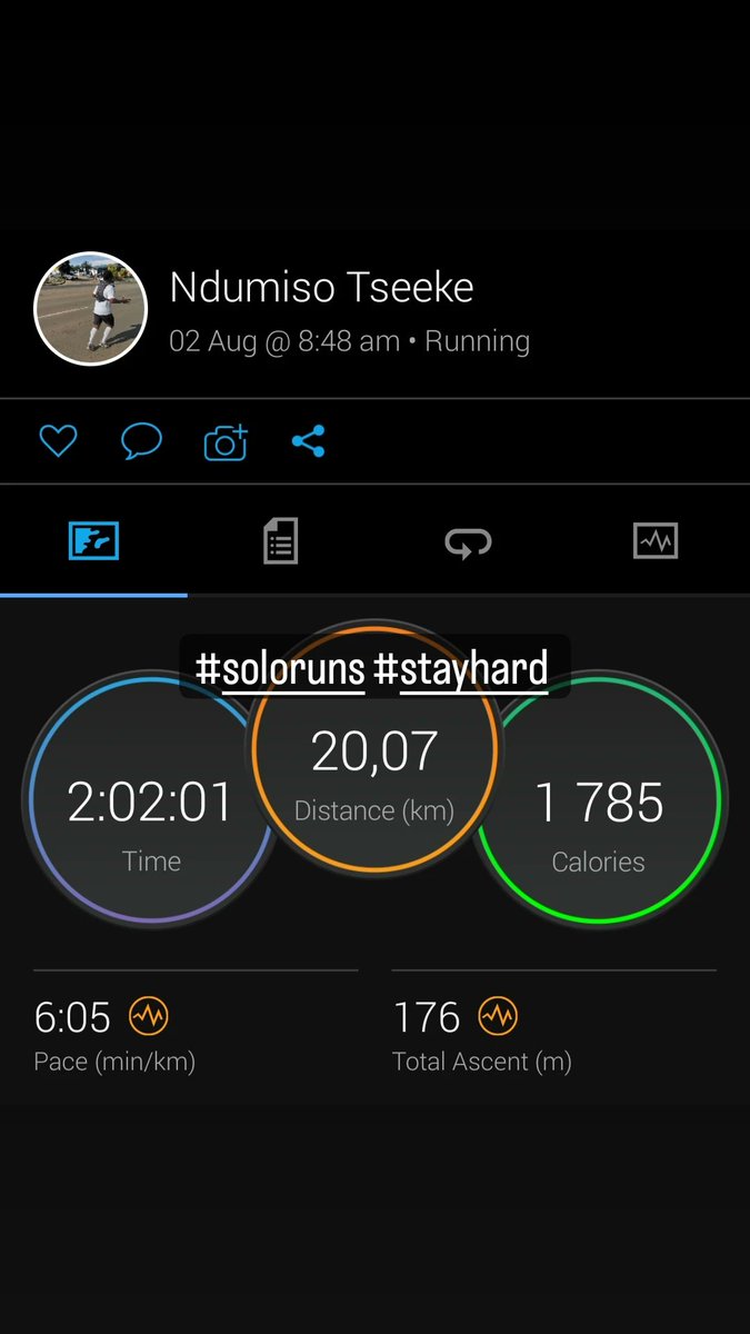 NdumisoTseeke's tweet photo. It was a beautiful morning run, enjoyed it more than I thought. #stayhard #soloruns #lovething... ✌🏾😎 https://t.co/pIuWXXrrYk
