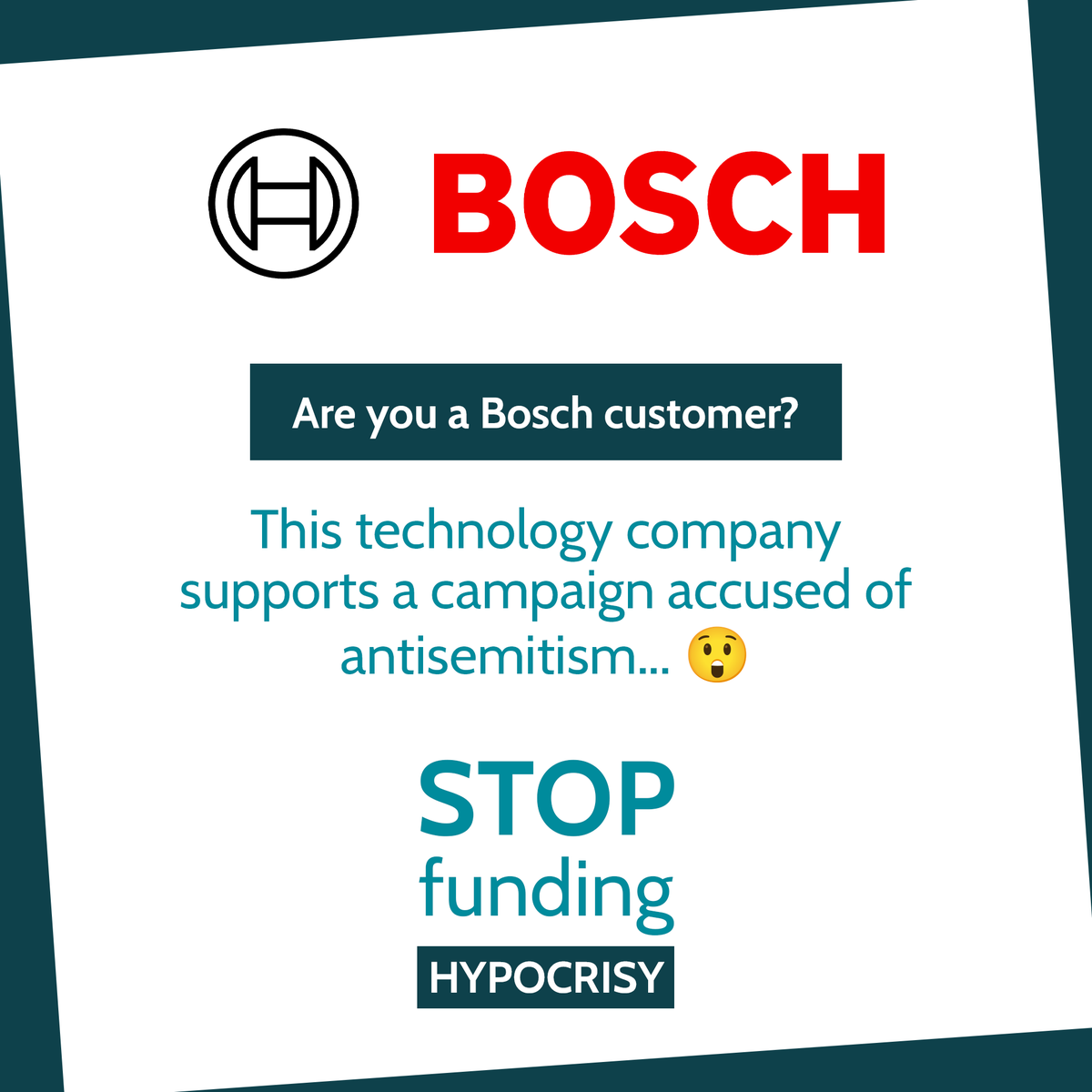 Are you a <a href="/BoschUK/">Bosch UK</a> customer?

Bosch supports <a href="/StopFundingHate/">Stop Funding Hate</a>, a campaign accused of antisemitism... 😲

Find out more 👇
telegraph.co.uk/news/2023/07/1…