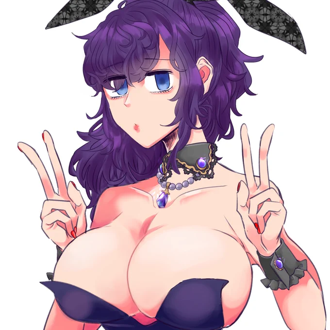 ぷせハマりたての時に描いたまふゆバニーでも…