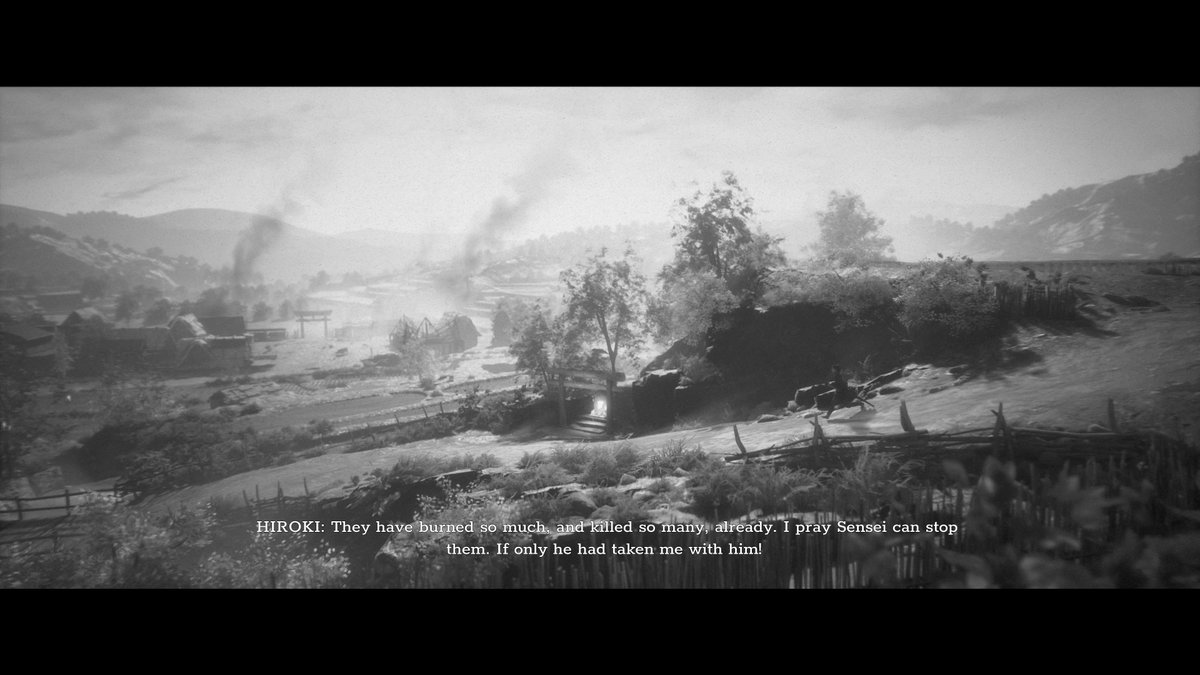 Gamedesigndiary's tweet photo. I really enjoyed this beautifully crafted Akira Kurosawa styled samurai tale. Satisfying combat &amp; a character driven story about honour, love &amp; revenge. Well worth a play.   #TrekToYomi https://t.co/CQ4jSzvpMb