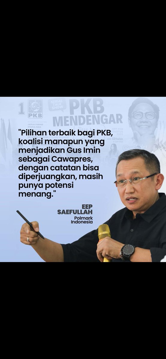 aswin_se's tweet photo. Mau koalisi manapun, tetap Gus @cakimiNOW cawapresnya.  

#GusIminPKBsatu 
#HanyaGusIminYangBisa https://t.co/bWPXV21t4H