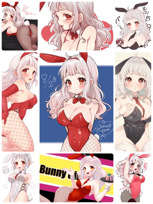 今まで描いてたバニー👯‍♀️