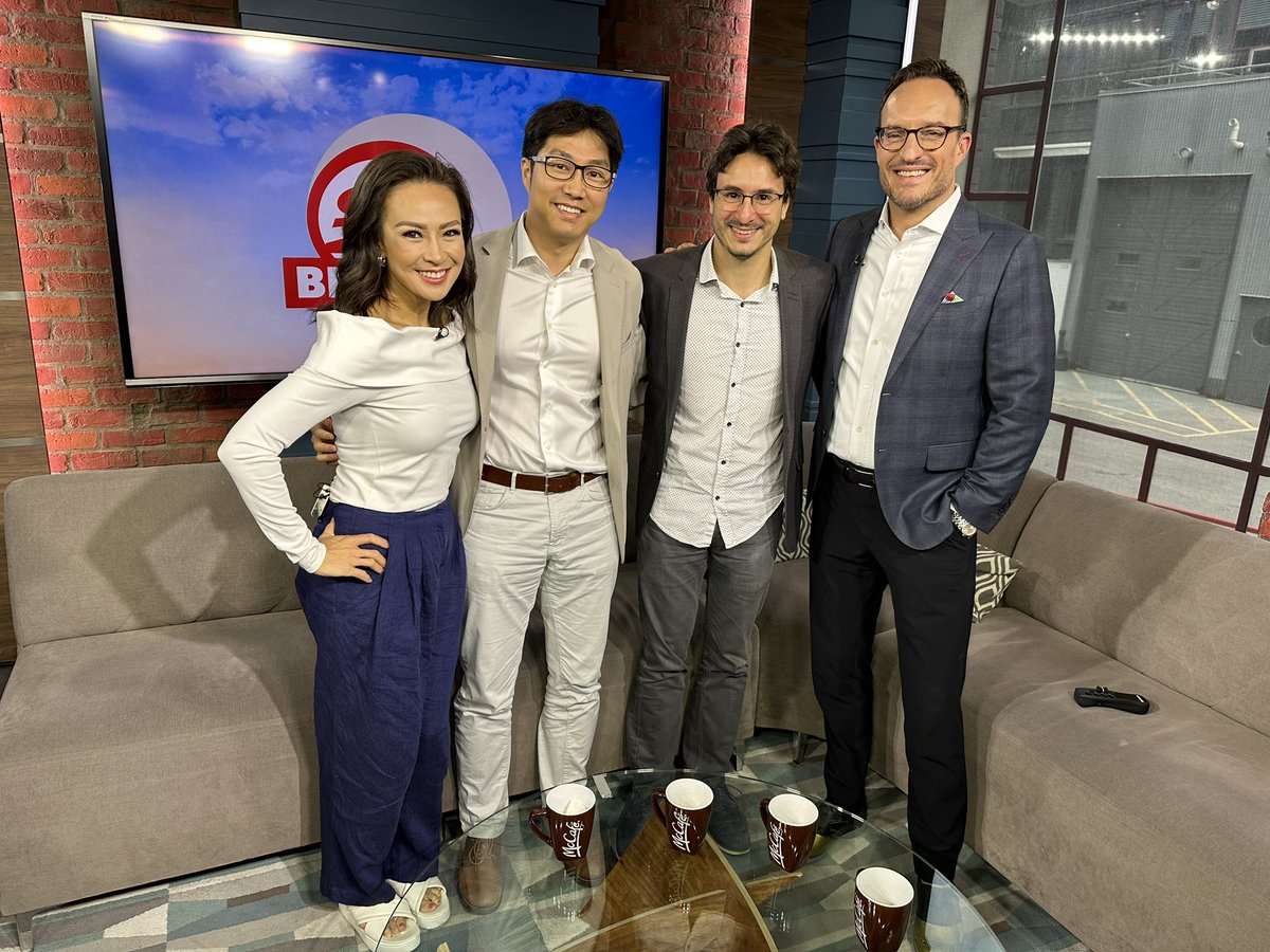 @CP24Breakfast with @TurpinWilliams talking about the gut microbiome as a potential trigger of Crohn’s disease based on our recent publication @The_GEMProject @KenCroitoru @SinaiHealth @getgutsycanada @UofTGastroHep @guthealthmd @WeizmanMD @laura_targownik @vwaimeih @hsteinhart