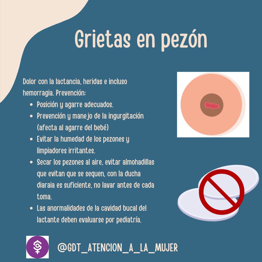Las grietas en los pezones producen mucho dolor y son uno de los motivos de abandono de la #LactanciaMaterna ¿Sabes manejarlas? #SemanaDeLaLactanciaMaterna #SemanaMundialDeLaLactanciaMaterna