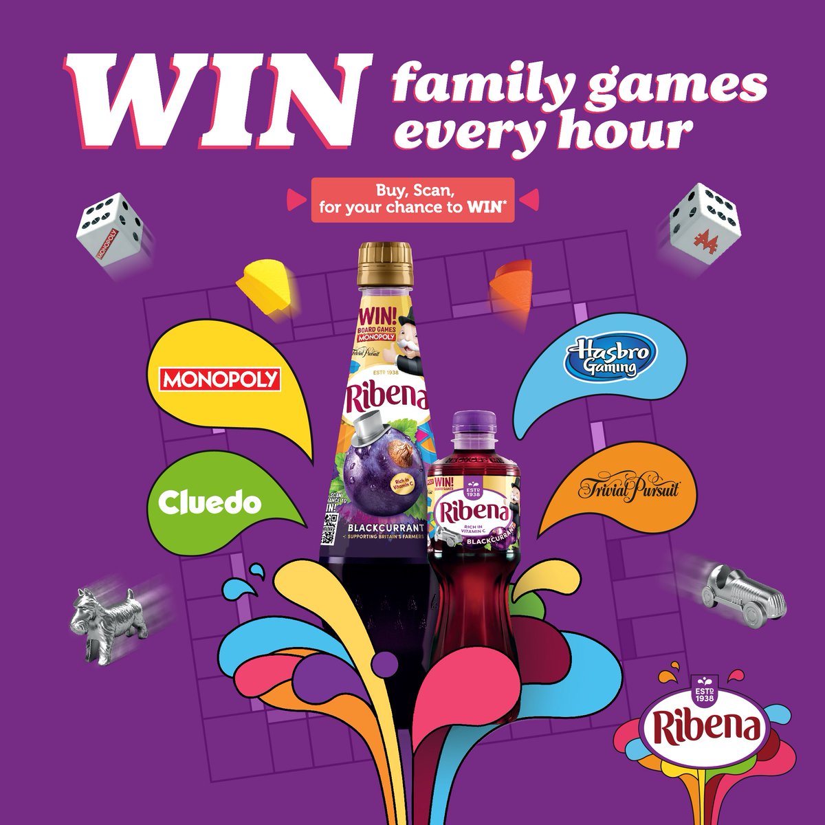 📣 1 MONTH LEFT KLAXON 📣 Only 30 more days to squeeze more fun out of summer, throw the dice & win! Pick up a Ribena & be in with the chance of winning free Hasbro games! (it’s that simple 🥳) t&c's 👉 ribena.co.uk/terms/hasbro-2…