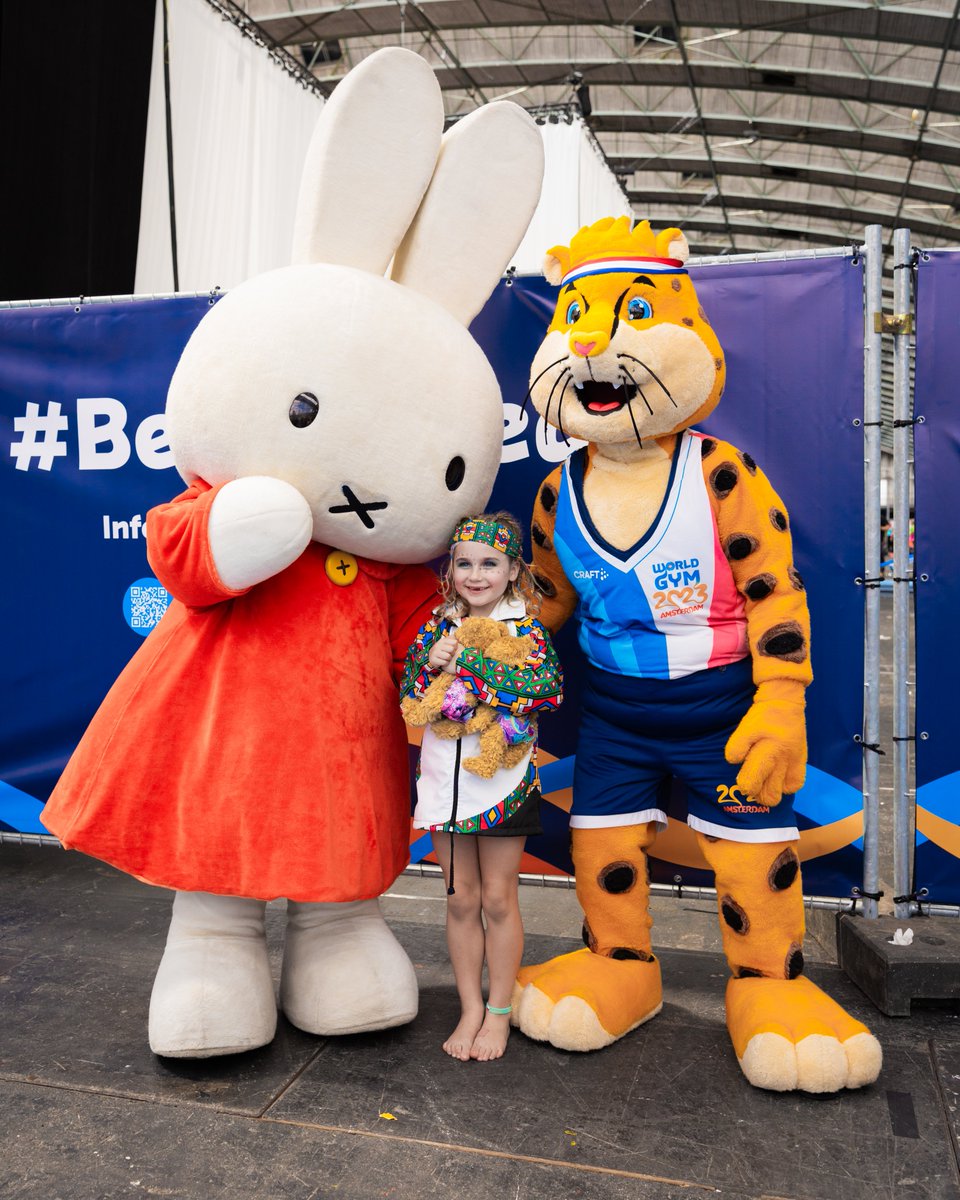 Gisteren kwam nijntje langs op de World Gymnaestrada in de RAI Amsterdam, het grootste gymsportfestival ter wereld! #WG2023 #BeAmazed