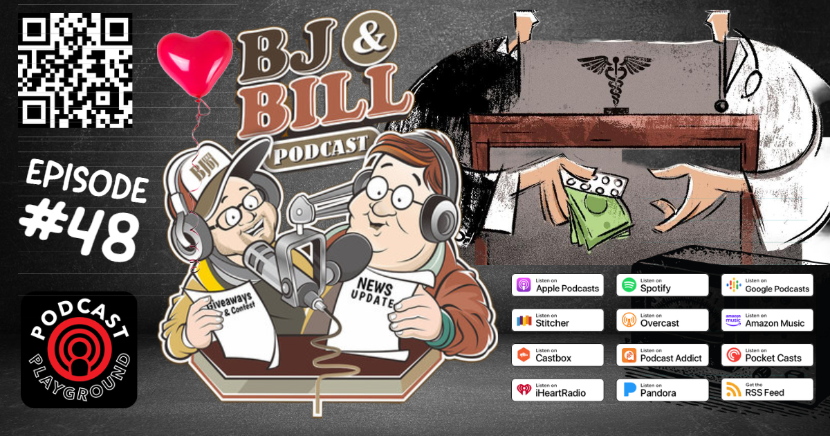 podcastplaygrnd's tweet image. Listen to BJ and Bill, The Podcast - lnk.to/BJandBill Are Drug Companies Paying Doctors? #YaThink #CommentLikeShare #ReviewsMatter BJandBillPodcast@gmail.com #BJandBillPodcast