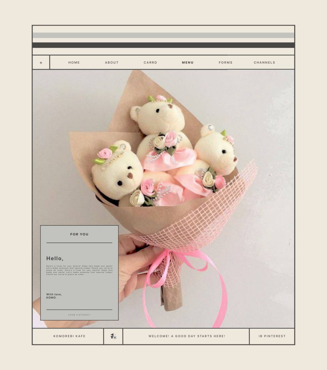 ⠀⠀

͏   こもれび   ⌗   KOMO!
   for  you   <a href="/muqshts/">anika</a>.
   from   ༝༚   kuya.
   ⤥   oo na late ge happy gf’s day, bunso

⠀⠀