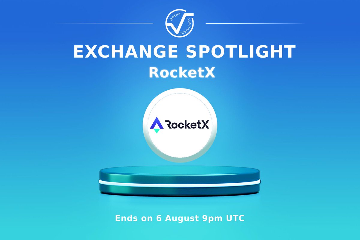 Radix_ecosystem's tweet image. 📢 Exchange Spotlight: RocketX!📢

🎁They #giveaway 5x200 $XRD!

Complete the tasks:
✅ Follow @radix_ecosystem &amp;amp;
@RocketXexchange

✅ Like and RT this tweet

⏲️Ends on 6 August 9pm UTC

Read the🧵 about RocketX👇

#airdrop #cryptogiveaway #crypto #radix $RVF