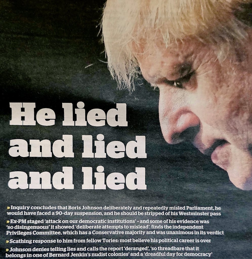 There must be something fundamentally wrong with the UK for a man like Johnson to ever be considered for the Office of Prime Minister. #PartyGate #LetTheBodiesPileHigh #LetItRip #OnlyTheOver80sWillDie #CovidInquiry #Brexit #COVID19 #ToryCorruption #PPECorruption