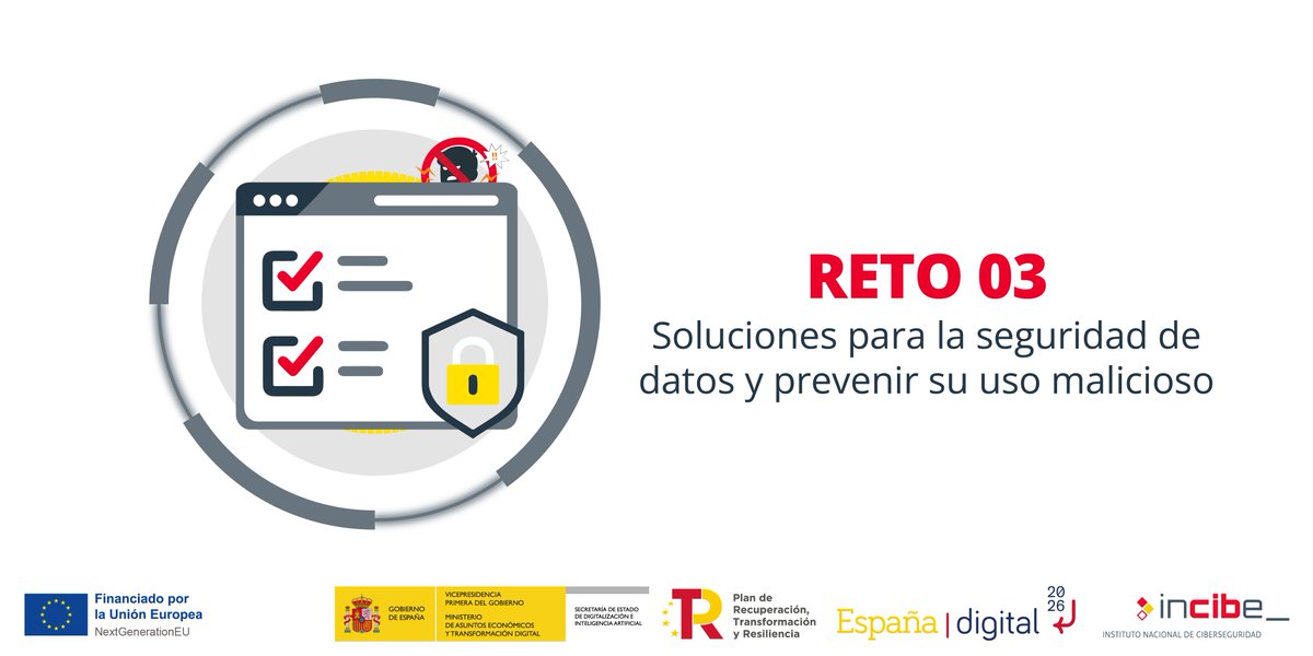 INCIBE's tweet image. 📣 @tree_RD, #SIRT, @Neoris_esp, #PlexusTech, #HumanXLabs y @abacus_geo desarrollarán proyectos de #CPI que aplican al reto de soluciones para la #seguridad de datos, con 7,5 millones de euros 💵.

🔗 Más info: incibe.es/industria-cpi

#IndustriaCPI