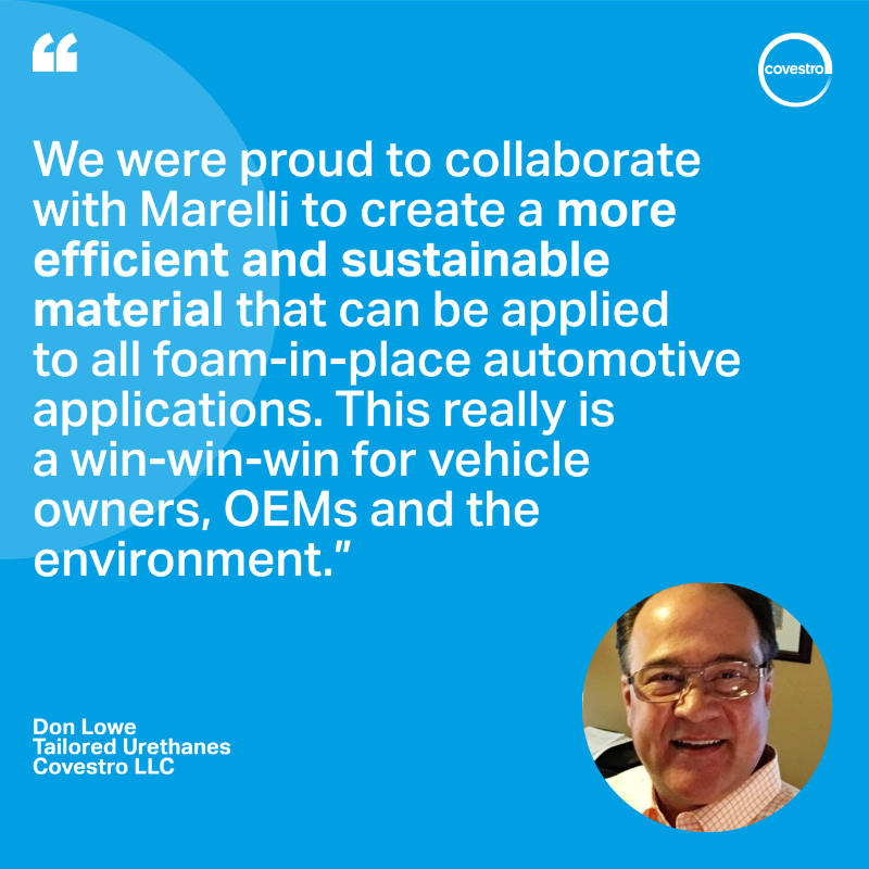 CovestroUS's tweet photo. A foam-tastic innovation: Congratulations @MarelliTech on taking home a 2023 Enlighten Award from @cargroup! 🏆

We were proud to collaborate on this #lightweight polyurethane foam that can reduce weight of #automotive interior applications without sacrificing style.

Read more: