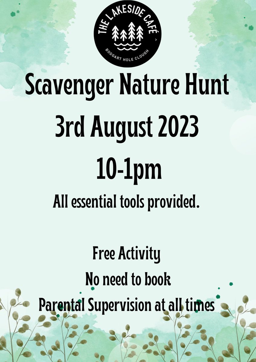 Our summer activities kick off tomorrow at 10am. 

Collect your scavenger hunt kit outside Lakeside Cafe. 

No booking needed.
Parental supervision required at all times ♥️

#loveparks #23activitiesin2023 #11