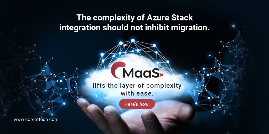 CorentTech's tweet image. The complexity of Azure Stack integration should not inhibit migration. MaaS lifts the layer of complexity with ease. 
Here’s how: shorturl.at/jAV23

@CorentTech

#seamlessmigration #azurestack #cloudmigration #cloudservices #cloudcomputing #cloudsolutions