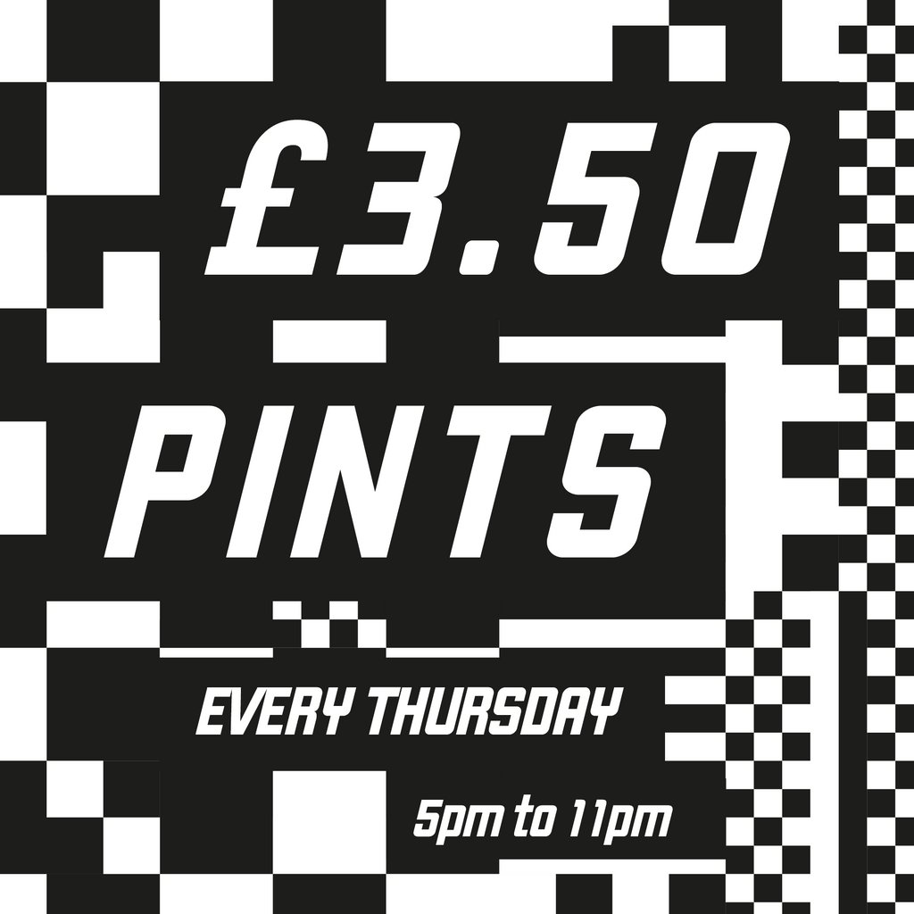 Ahoy 🏴‍☠️ We're belatedly jumping on the bandwagon here! 

Starting from tomorrow will be offering pints of our core range and a few selected lines for £3.50 every Thursday at our taproom in #hackney